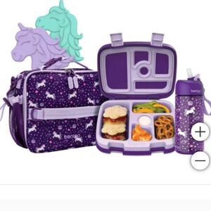 Bentgo® Kids Prints Pack Lunch Bundle Set NEW GIFT, fairy